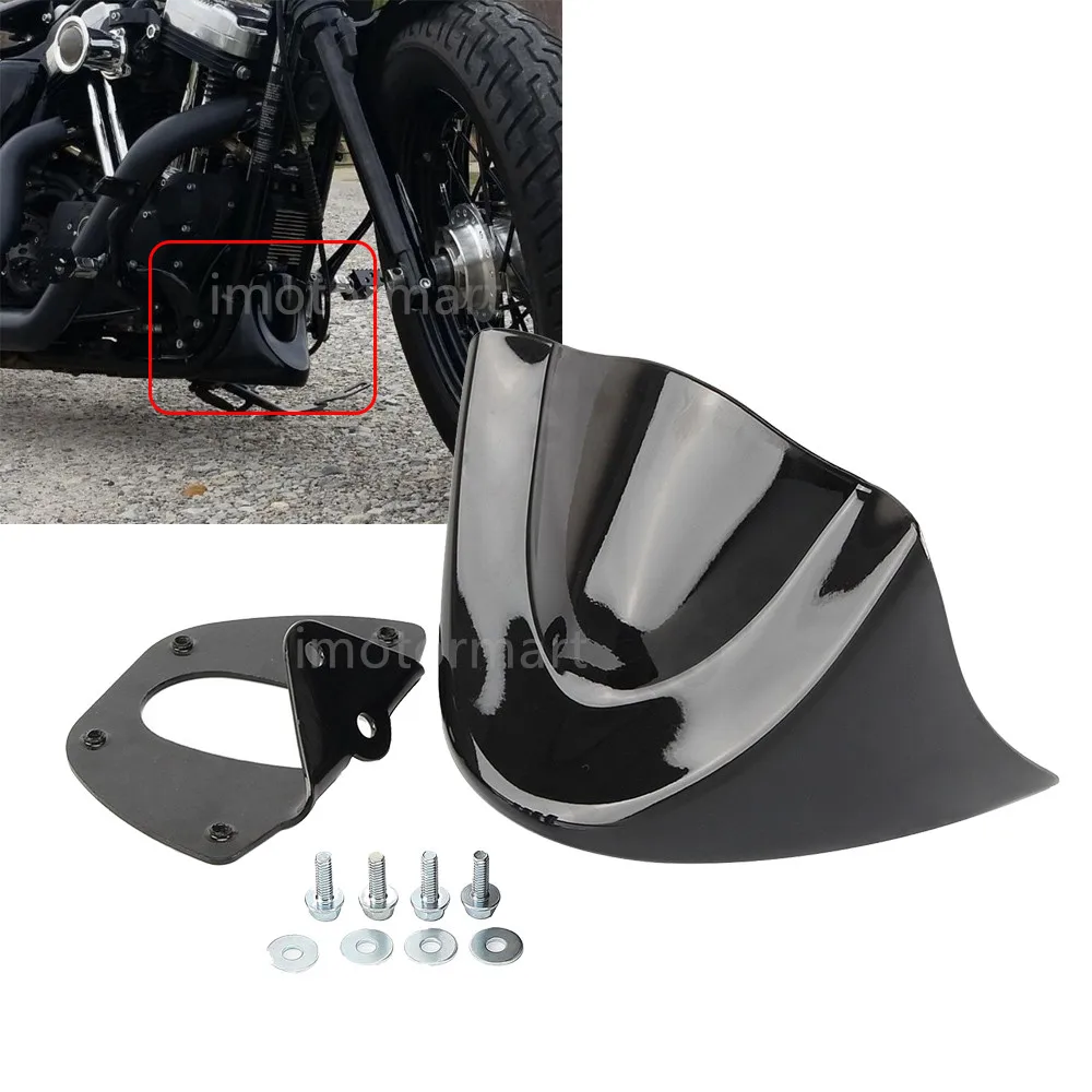Motocross Motorcycle Motorbike Mudguard Gloss Black Lower Front Chin