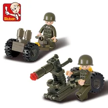 Sluban Model font b Toy b font Compatible with Lego B0118 24pcs Anti Tank Gun Model