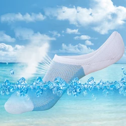 2019 new spring and summer mesh breathable invisible boat socks striped silicone non-slip socks men's invisible socks 2019 new spring and summer mesh breathable invisible boat socks striped silicone non-slip socks men's invisible socks