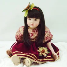 Высокая-конец реалистичный винил силиконовые перерожденные куклы Младенцы Принцесса модель куклы для детей ясельного возраста brinquedos Рождественский изысканные новогодние подарки