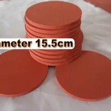 3 шт. термопресс машина силиконовая подставка-коврик диаметр 15,5 см Высокая термостойкость для теплопередачи сублимации