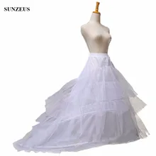 2 Обручи 3 слоя Люкс юбке свадебное платье нижняя кринолин jupon Свадебные аксессуары