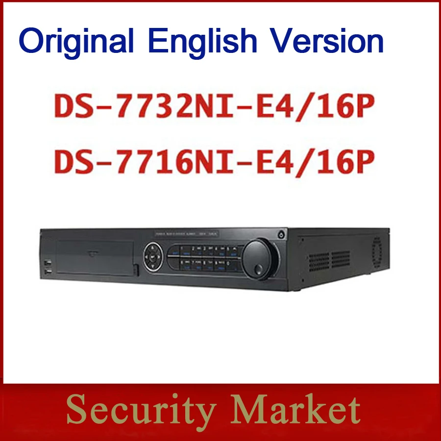 Оригинальная английская версия NVR DS-7716NI-E4/16 P DS-7732NI-E4/16 P Встроенный NVR DS-7716/32NI-E4(-E4/16 P) Встроенный NVR