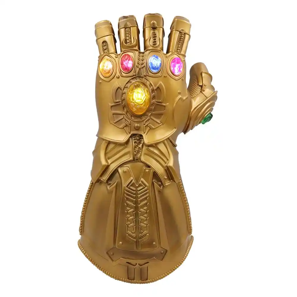 Kid Removable Gold LED Light Up Infinity Glove Thanos Gauntlet Props pour Halloween Cosplay