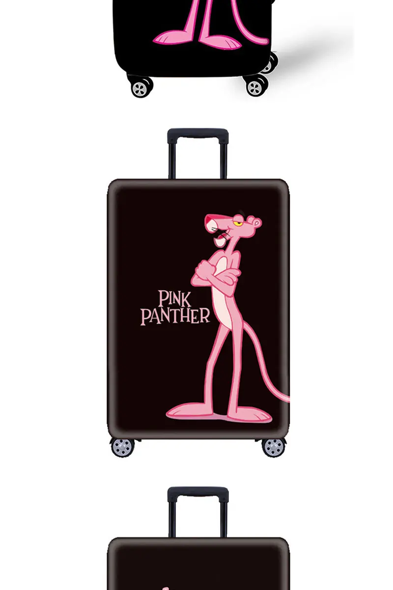 Утолщенный розовый пантера дорожный костюм чехол защитный чехол 18-32 дюймов костюм Чехол Эластичный костюм чехол Чехол багаж пылезащитный чехол