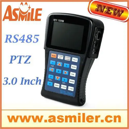 

High Performance  MKM310P Camera Tester 3" inch TFT-LCD Monitor CCTV Tester Video/ PTZ UTP RS485 Audio 12V Output