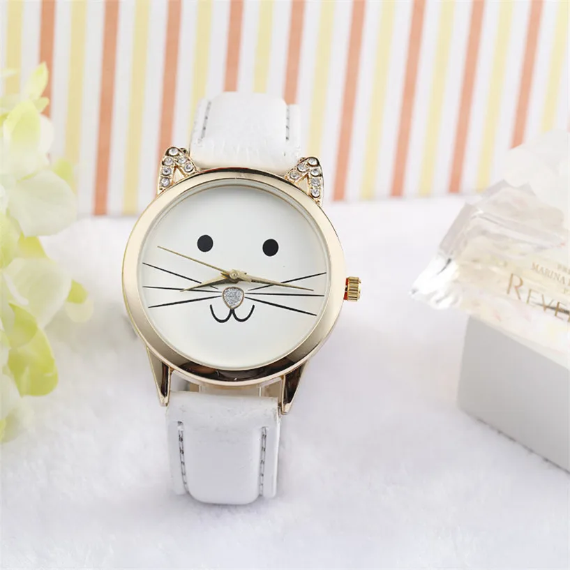 Buy 2017 NEW Fashion Neutral Lovely Cats Face Faux Leather Quartz Watch Drop Shipping Feb22 for only 1.89 USD Buy 2017 NEW Fashion Neutral Lovely Cats Face Faux Leather Quartz Watch Drop Shipping Feb22 for only 1.89 USD