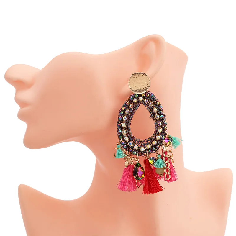 Sehuoran Latest Artificial Oorbellen Bohemain Handmade Tassel Silk Thread Earrings For Women Minimalist Fashion Jewelry Gifts (10)