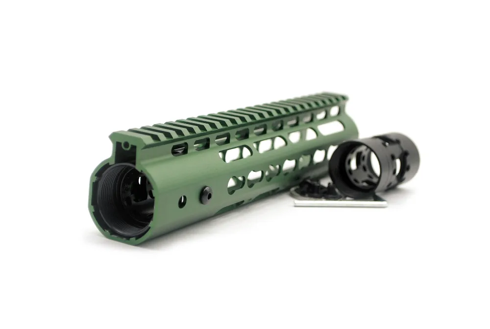 AR15 Free Float 9 дюймовый страйкбол оливково зеленый Keymod перила с бочковой гайкой