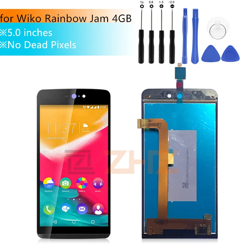 Для Wiko Rainbow Jam ЖК-дисплей кодирующий преобразователь сенсорного экрана в сборе