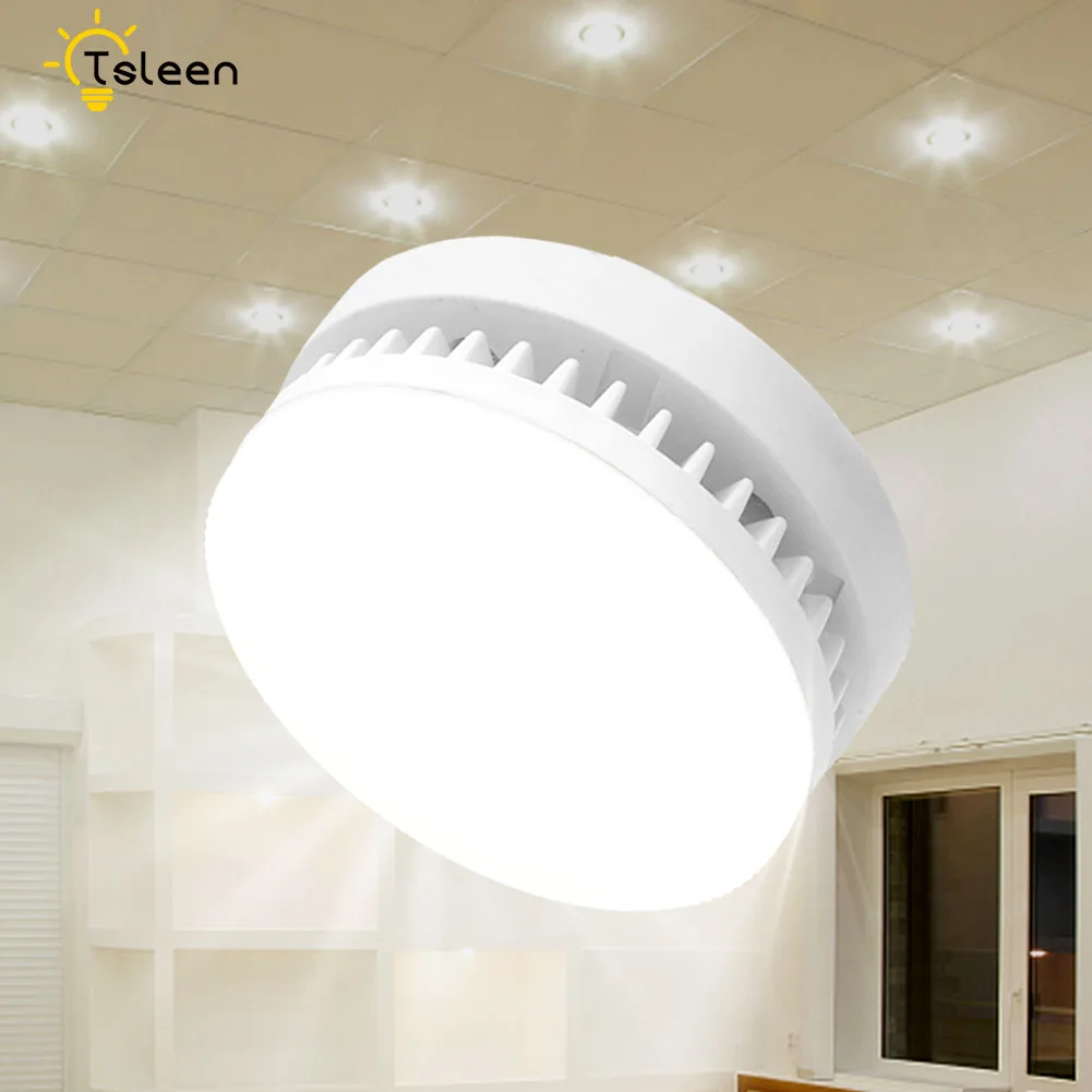 TSLEEN 4 шт./лот GX53 SMD 2835 Светодиодный точечный светильник AC 85-265 в 5 Вт/7 Вт/9 Вт/12 Вт/15 Вт/18 Вт потолочный светильник для гостиной