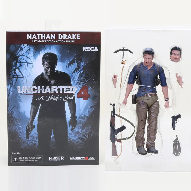 

15cm NECA Uncharted 4 A thief's end Nathan Drake PVC Action Figure Model Toys