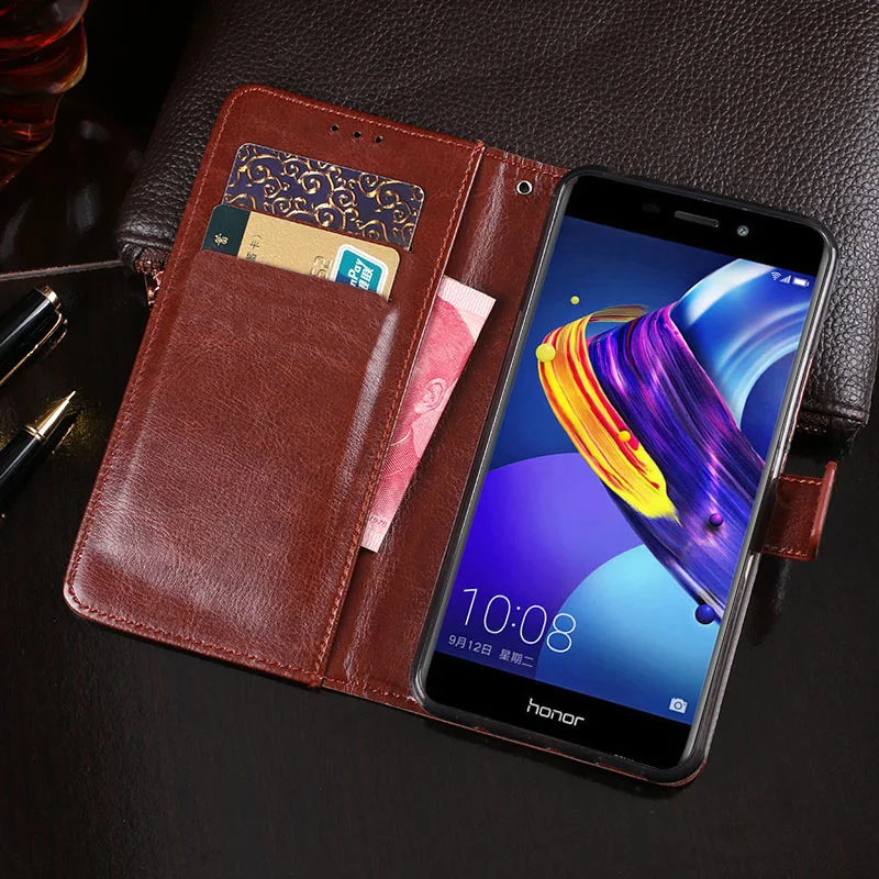 Luxury PU Leather Flip Wallet Case Cards Holder Cover sFor Huawei Honor 6C 6X 7X 8X 6A 10 9 Lite 7A 8X Honor 8 Phone Capa Coque (4)