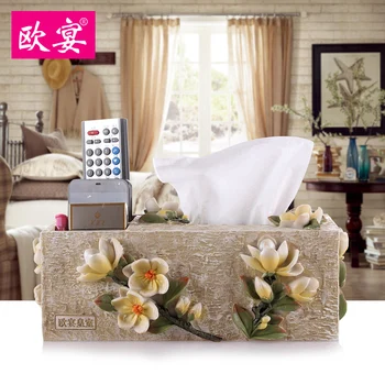 

feast paper towel box fashion countryside multifunctional cigarette box decoration American rural tea table paper box