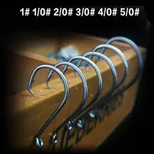 100 шт. смещение Спорт круглые крючки Hi-углерода Сталь Осьминог Черный Baitholder рыболовный крючок 1#1/0#2/0#3/0#4/0#5/0#! при выборе размера