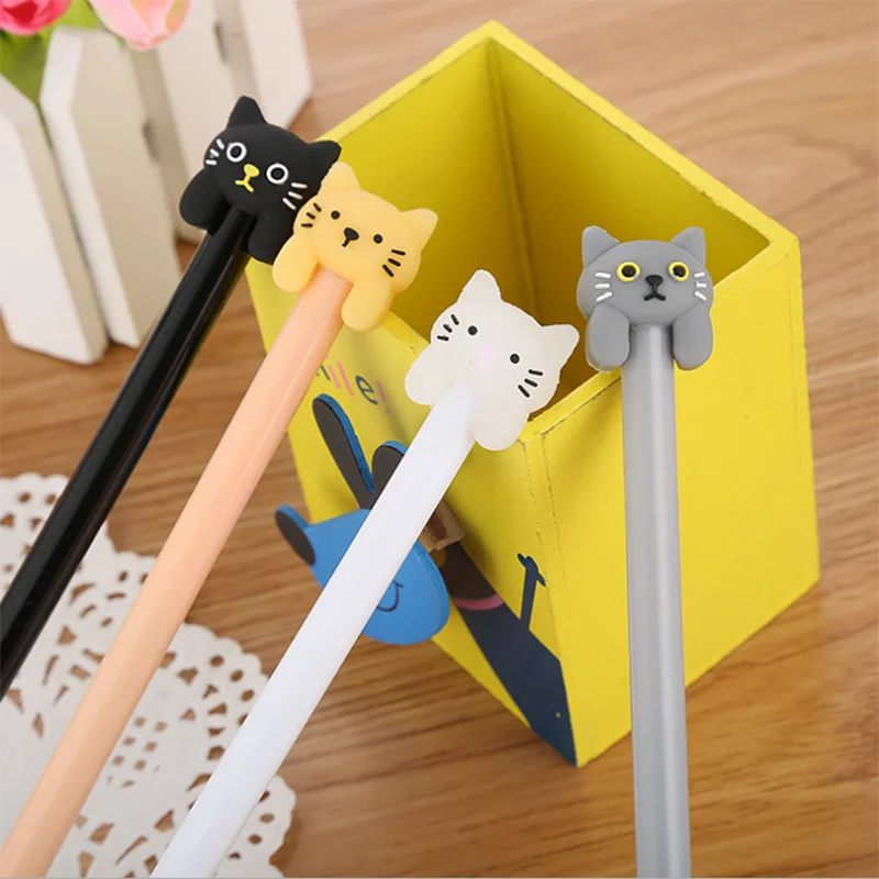 1 шт. корейские Канцтовары Мультяшные гелевые ручки Kawaii студенческий осмотр