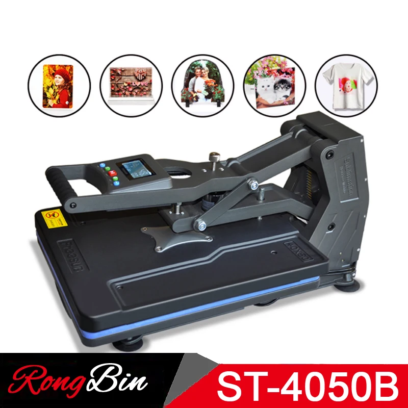 online ST 4050B 40x50 cm Máquina Da Imprensa do Calor Caso de Telefone Sublimation da Imprensa do Calor de Transferência de Calor Sem Hidráulica T camisa Puzzle Rock Vidro