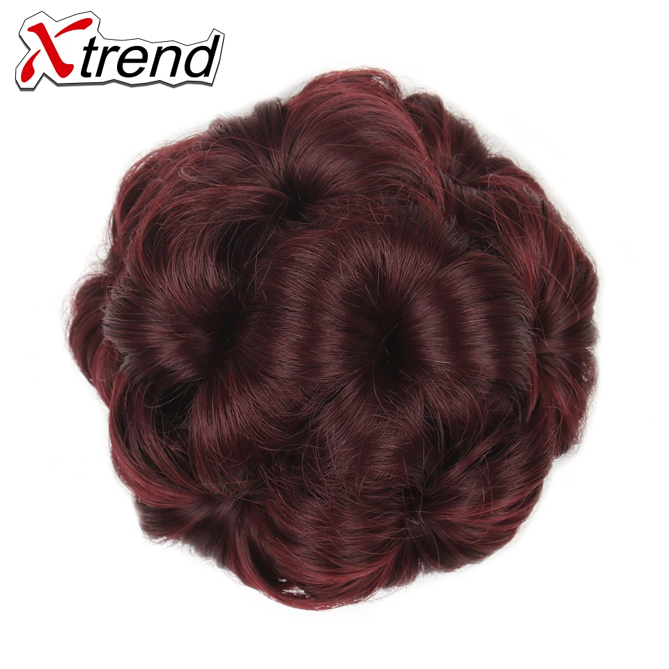 Xtrend Women Curly Chignon Bun Hairpiece Updo Synthetic Kanekalon