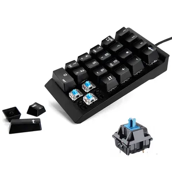 

SeenDa Blue Axis Switch Mechanical Digital Small Keyboard Financial Accounting Bank General Computer External Mini USB Keyboard