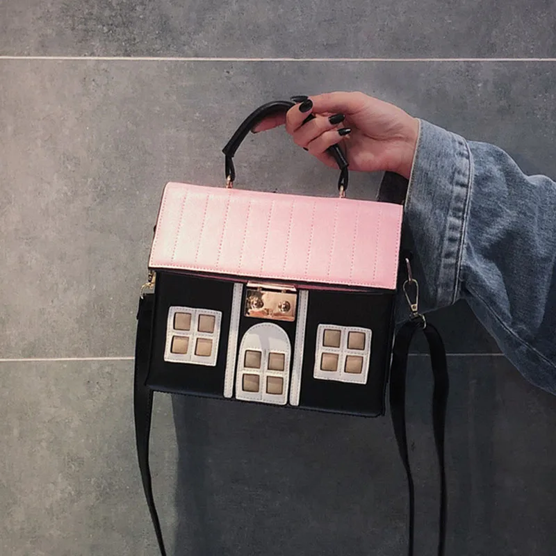 Для женщин плеча Crossbody Сумка Tote Сумочка дом номер Форма корейский стиль PU