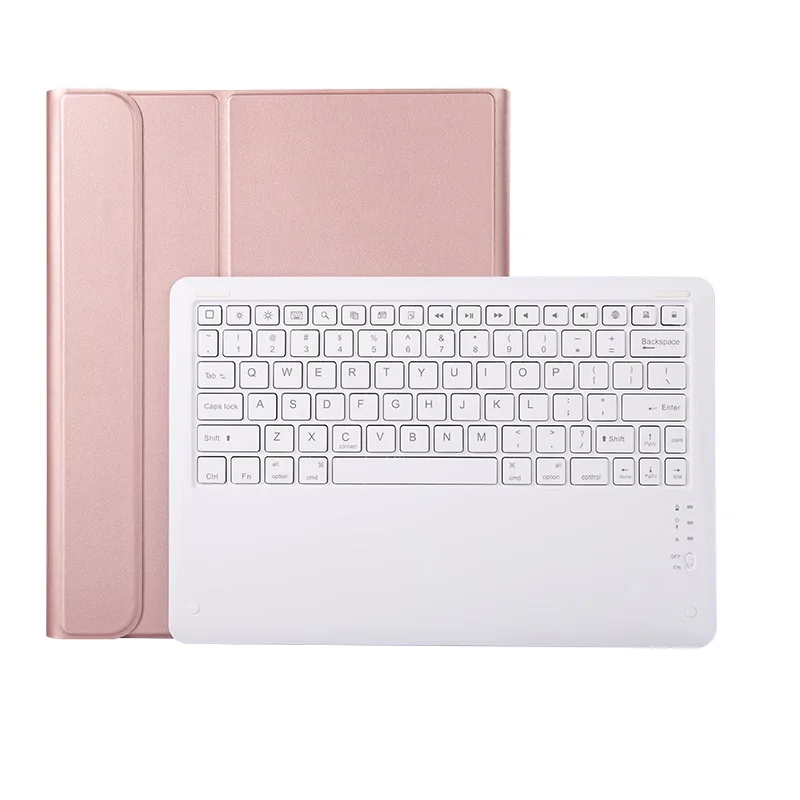 Чехол с клавиатурой для iPad Pro 12,9, съемная Bluetooth клавиатура с Wi-Fi, кожаный чехол для iPad Pro 12,9 '', ультратонкий+ стилус