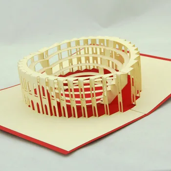 

Italy Colosseum building three-dimensional Qubiclife cubic life manual paper cards