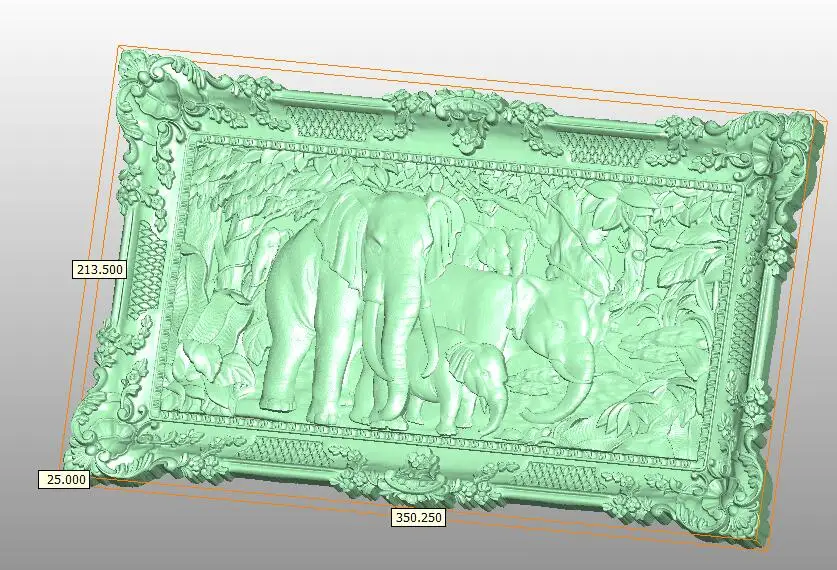 3D STL модель для ЧПУ маршрутизатор гравер резьба машина рельеф Artcam aspire Elephant M42