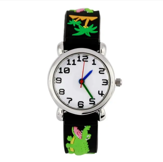 Водонепроницаемый малыш Часы дети силиконовые Наручные часы крокодил бренд кварцевые наручные часы Мода Повседневное Relogio Часы