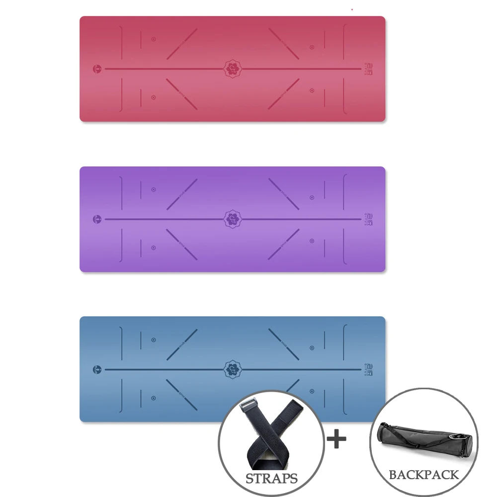 Natural rubber yoga mat widened 68cm weight 3kg anti-slip body line yogamat Natural rubber yoga mat widened 68cm weight 3kg anti-slip body line yogamat