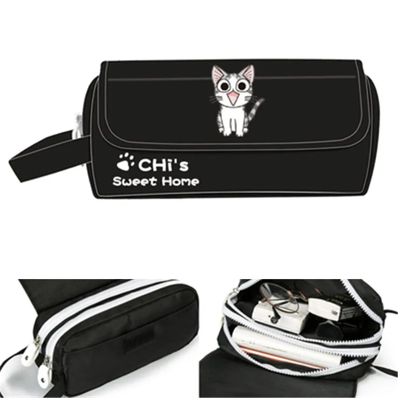 CHI'S SWEET HOME Chi Cat Pouch Wallet Purse Bag Fans Cosmetic Stationery Pencil Bag Girls Boys Gift Back School Hand Bag Cosplay