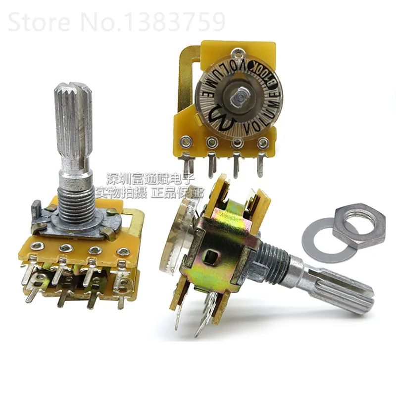 

16 type double 8 foot B50K B100K with step potentiometer 25MM flower axis