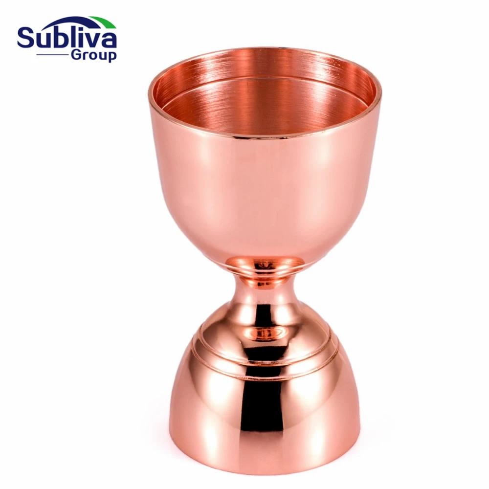 

Copper Plated Cocktail Jigger 30ml/60ml Bar Jigger Bell Jigger Measuring Liquor Shot Cup Drink Mixer Measurer