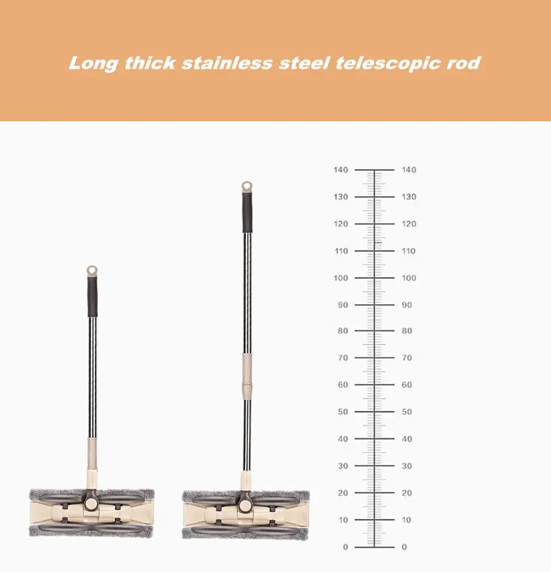Ручная мойка плоская Швабра Хо использовать держать деревянный пол Швабра для плитки Пол ленивый сухой и влажный двойного использования многоразовые тряпки телескопическая ручка