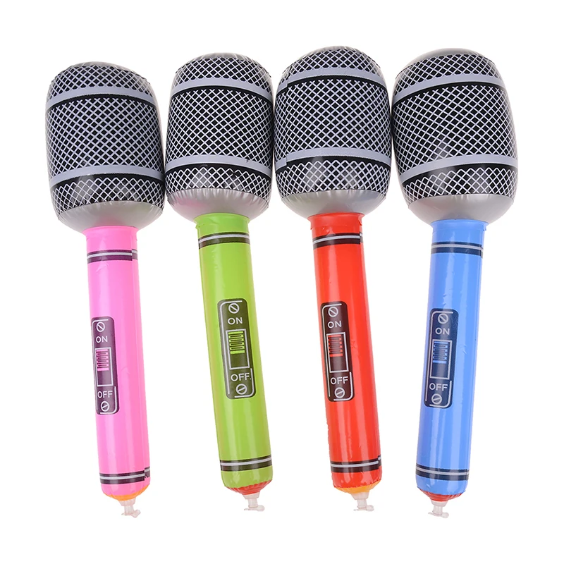 

Stage Decorations Prop Inflatable Musical Toys For Children Kids Instruments Microphone Set Cool Fun Gift Party Supplies