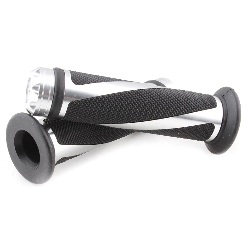 Color : Silver Motorbike 7/8 Hand Grips For BMW Motorcycle Handle Bar Dirt Bike Silver Bar End HANLING 