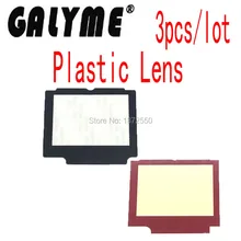 3 шт./лот пластик Замена Красный Черный цвет дисплей экран объектив Защитная панель Крышка Ремонт Часть для GBASP объектив протектор