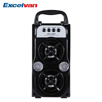 

EXcelvan MS-204BT speaker bluetooth speaker Portable High Power Output FM speaker Wireless Bluetooth Speaker Supports MP3 TF/SD