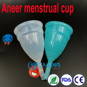 

100pcs/lot health care menstrual cup medical silicone coupe menstruelle period cup woman lady cup feminine hygiene valve