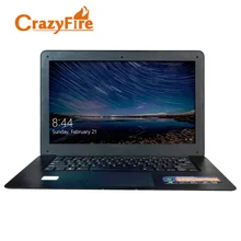 CrazyFire ноутбук с Intel Celeron J1900 Quad Core 14 дюймов Windows 10 Pro Ноутбук 8 ГБ оперативной памяти и 500 ГБ HDD WiFi Mini HDMI