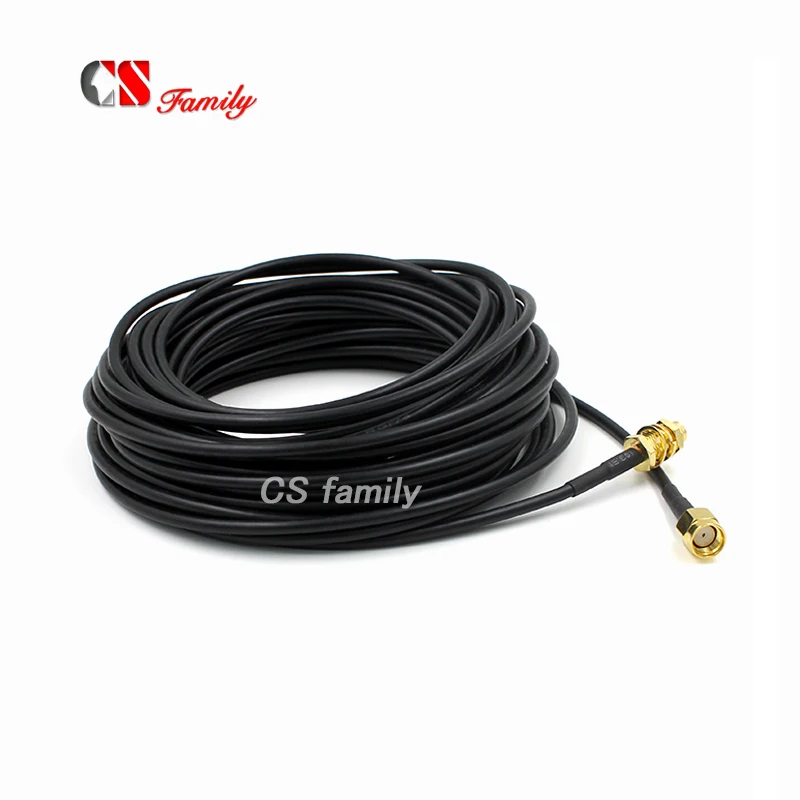 Удлинительный кабель с разъемом папа на гнездо RP SMA 5 м|rp-sma cable|rp-sma extension cablecable rp-sma |