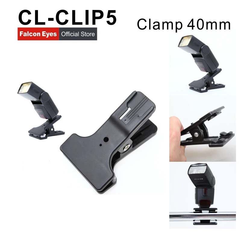 

40mm Photography Multi-function Clip Clamp Holder Mount for Camera Flash Holder Bracket Photo Studio Accessories