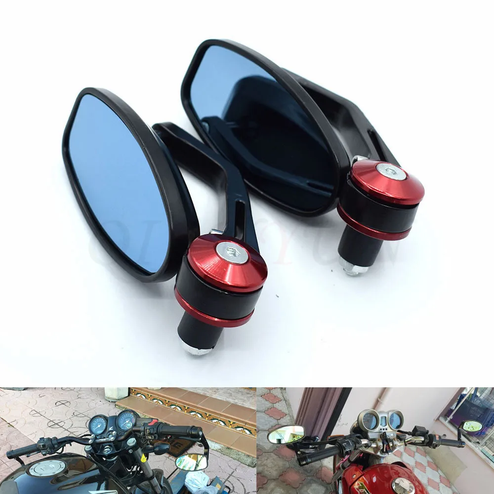 

most motorcycle 7/8"" 22mm handle bar motorcycle Side mirror rearview driving mirrors for honda shadow hornet 600 cb400 CBR600RR