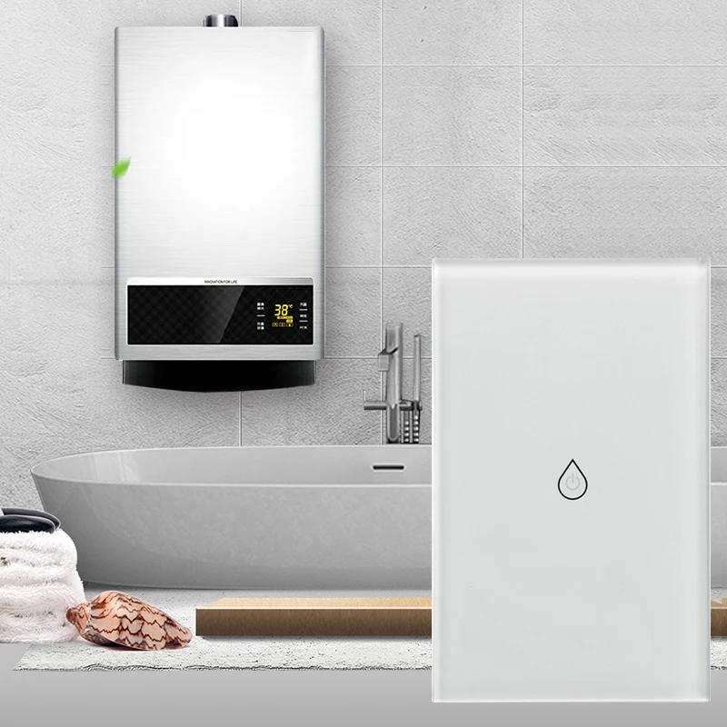 Wi-Fi умный бойлер стеклянная панель Переключатель водонагреватель Smart Life Tuya приложение дистанционное управление Amazon Alexa Echo Google Home Голосовое управление