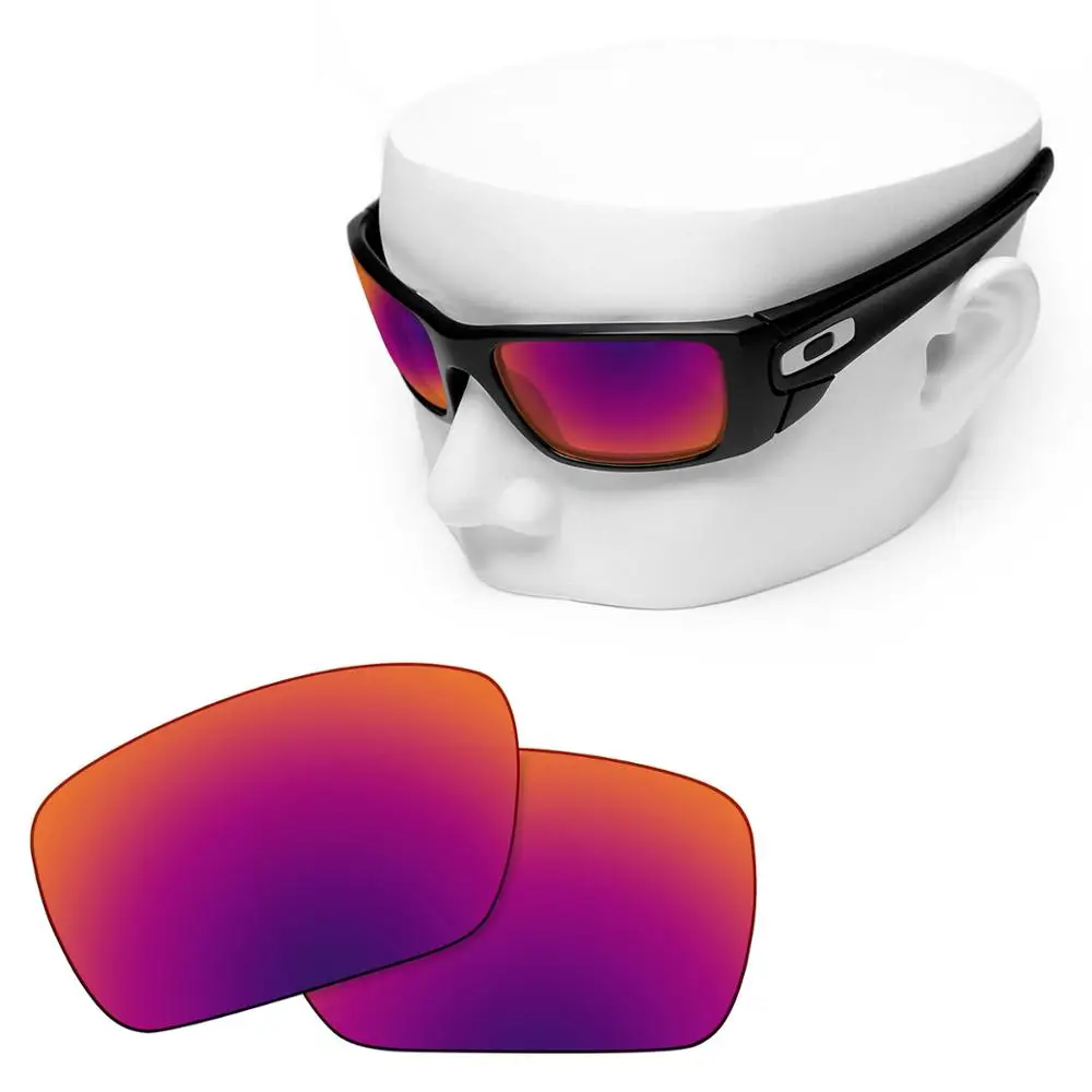 Oowlit Polarizzati Lenti Di Ricambio Di Viola Rosso Specchio Per-Oakley Fuel Cell Occhiali Da Sole