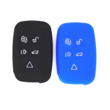 WFMJ Silicone 5 Botões Inteligente Remoto Chave Da Tampa Do Caso de Cadeia Chaveiro Fob para Land Rover LR4 Range Rover Sport Evoque