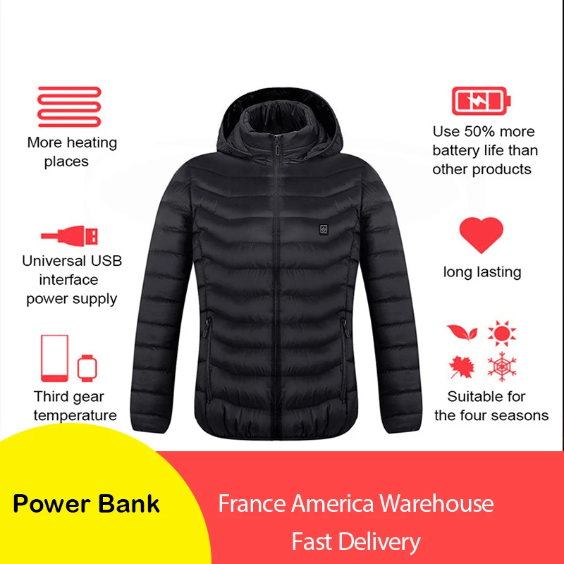 Men's Fleece Jackets Waterproof Winter Heated Jackets