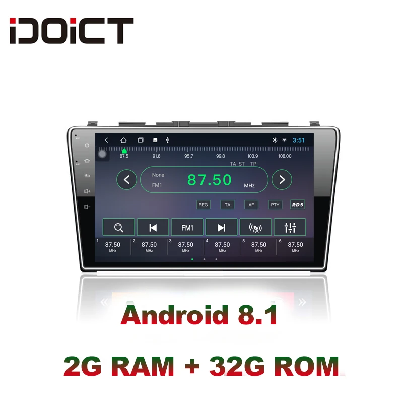 Best IDOICT Android 8.1 IPS  2G+32G Car DVD Player GPS Navigation Multimedia For Honda CRV Radio 2008-2011 car stereo 0