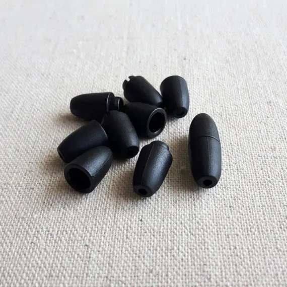 50pcs Necklace Clasps Plastic Black Break Away Safety Clasp for Teething Necklaces and Bracelets