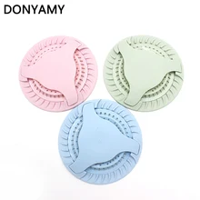 Kitchen Silicone Sink Filter Floor Drain Cover Bathroom Shower Sewer Hair Colanders Strainers Rotatable