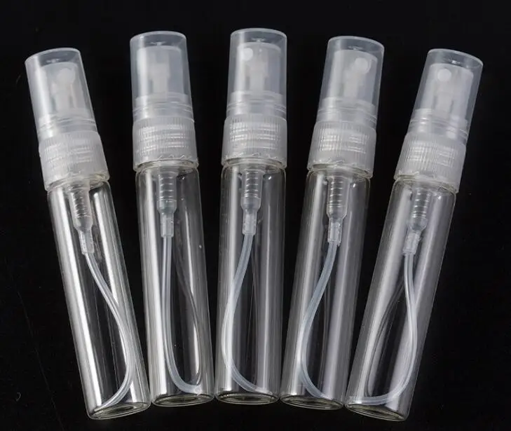 

5pcs Mini 5ml Refillable Portable Sample Perfume Bottle Glass Travel Empty Spray Atomizer Bottles Cosmetic Packaging Container